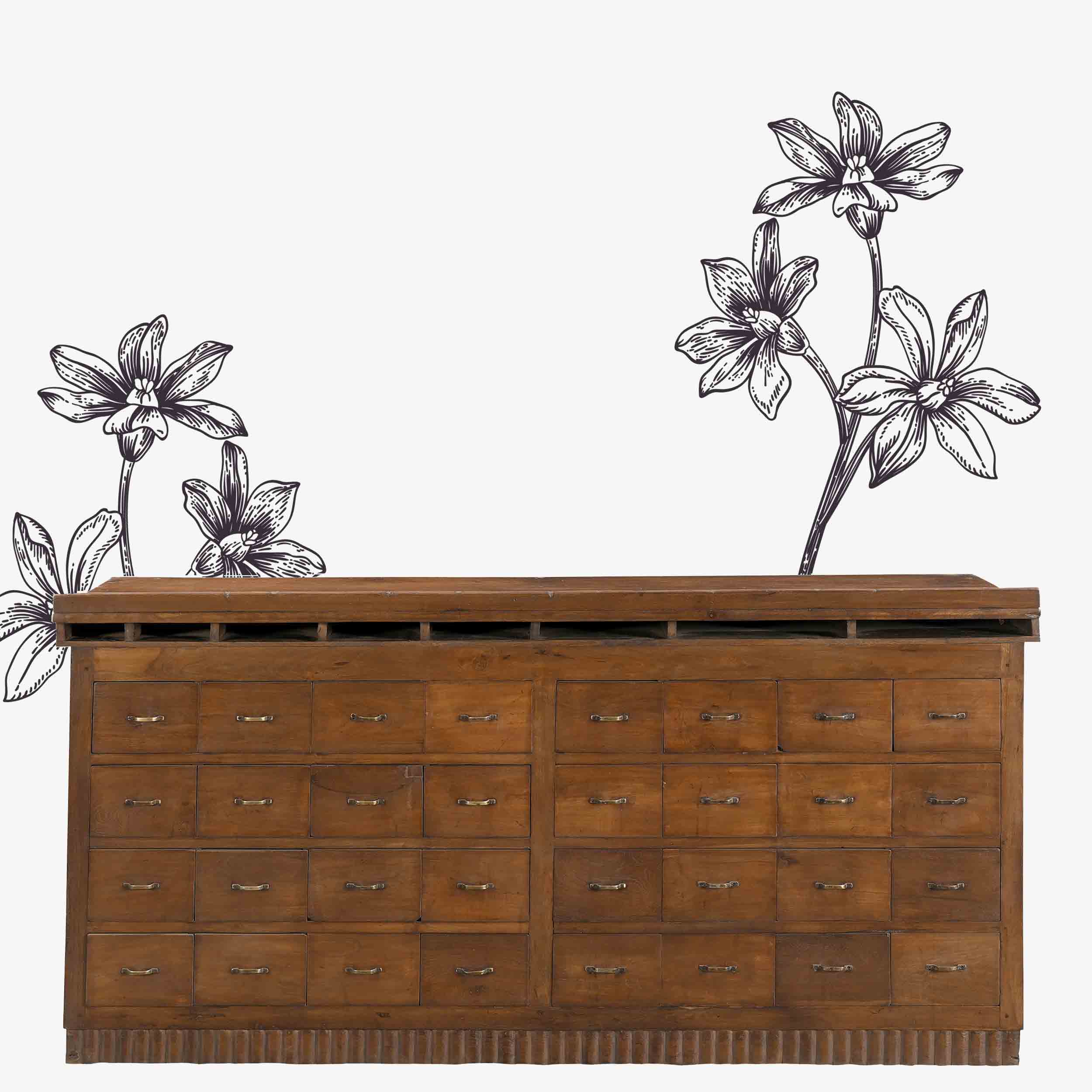 The Flynn Antique Island with Drawers