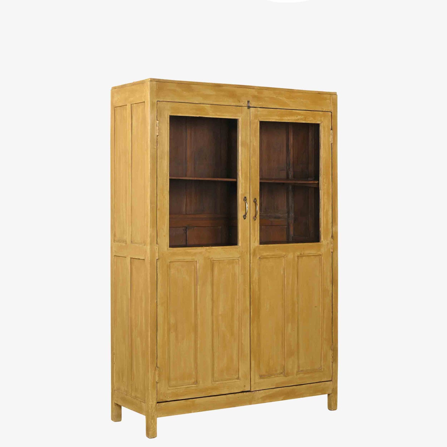 The Byrne Antique Display Dresser in Field of Wheat Yellow