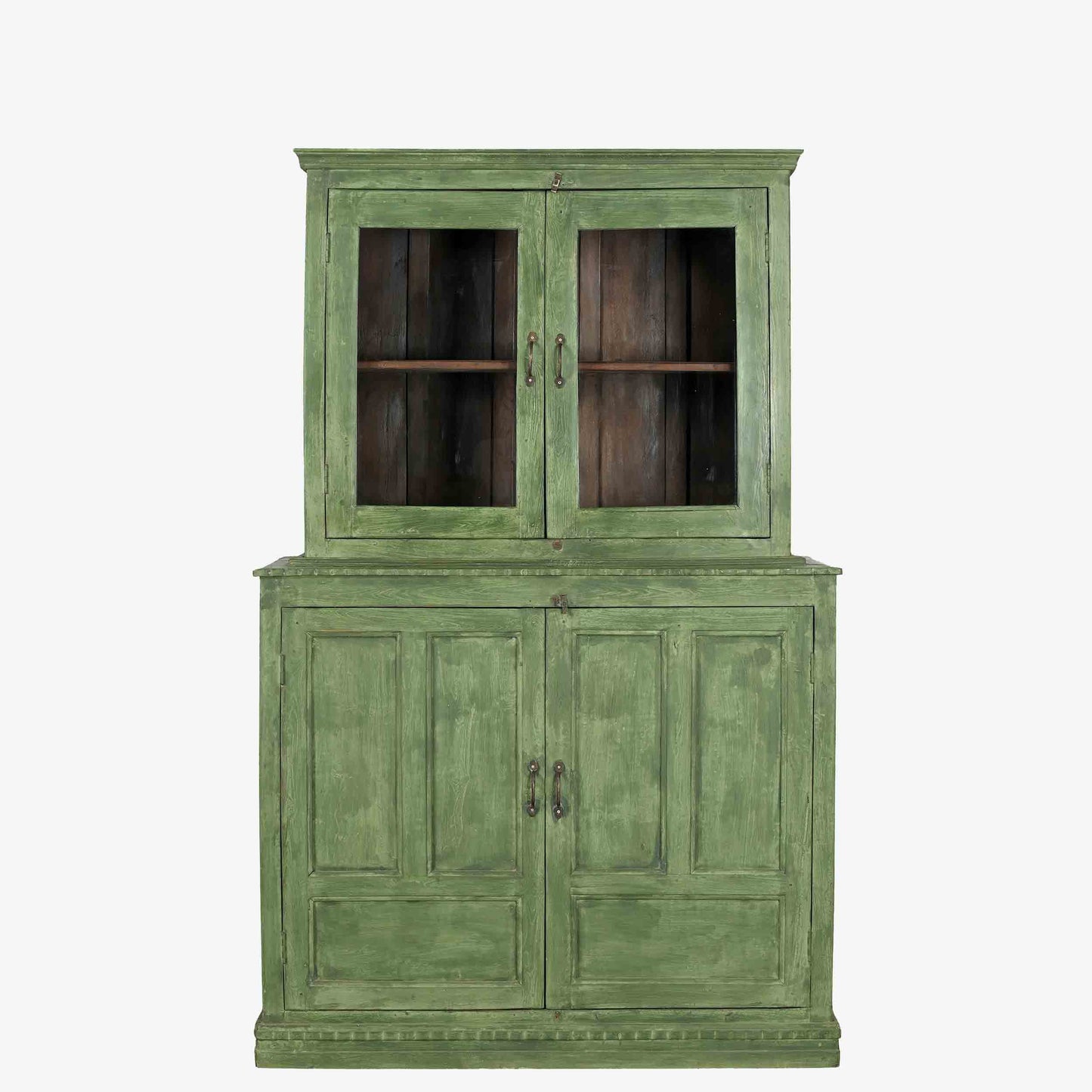 The Phelim Antique Cupboard Dresser in New Green