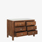 The Iona Antique Chest of Drawers with Marble