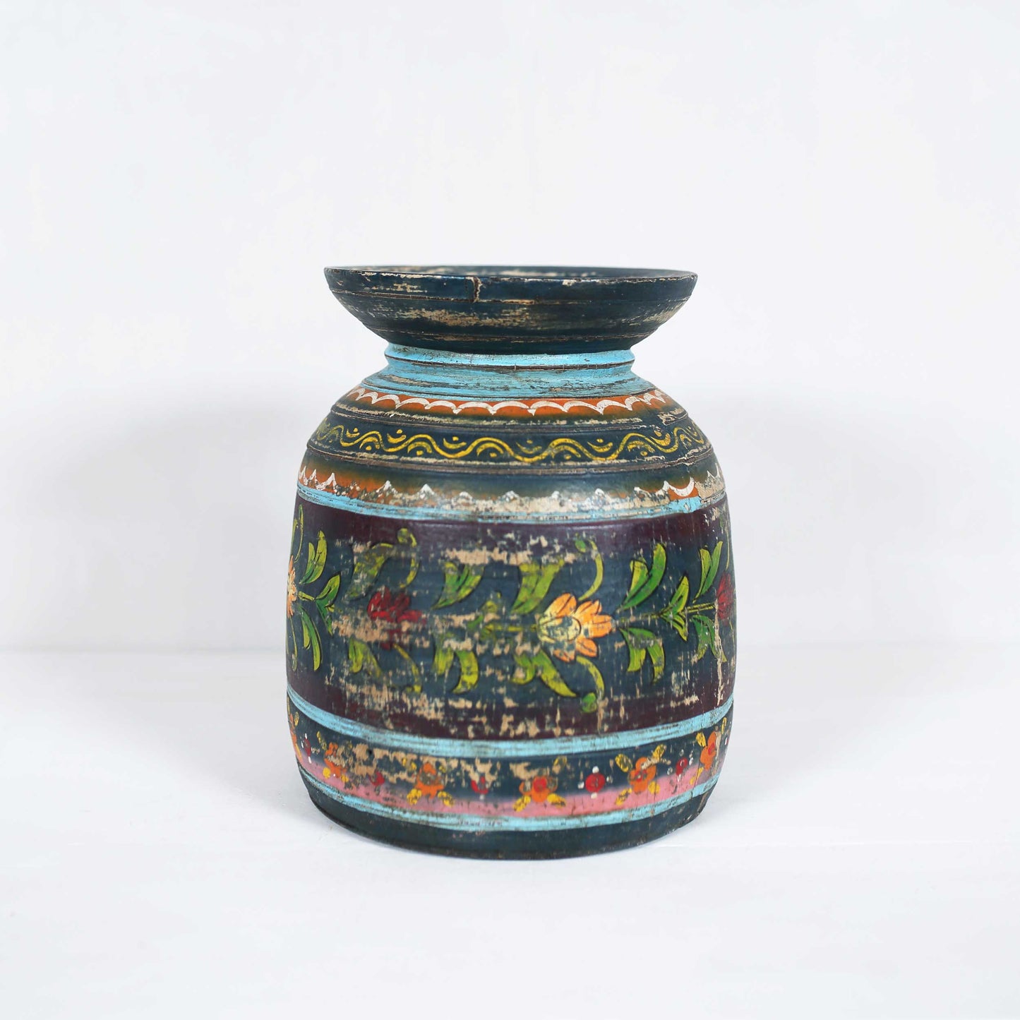 Vintage Kantha & Free Painted Urn