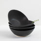 Organic Hand-thrown Porcelain Bowl in Matte Black