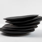 Organic Hand-thrown Porcelain Side Plate in Matte Black