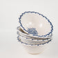 Blue Posy Hand-thrown Porcelain Bowl
