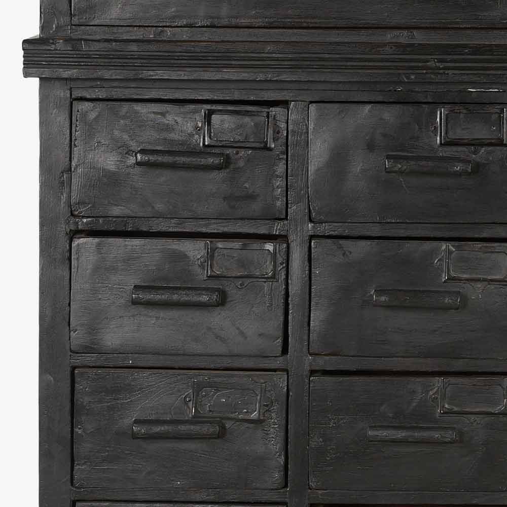 The Ardagh Antique Display Dresser in Wilde Black