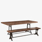 The Murray Antique Teak and Iron Bench