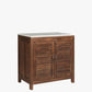 The Cullan Antique Marble and Teak Cabinet