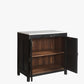 The Cullan Antique Marble and Teak Cabinet in Wilde Black