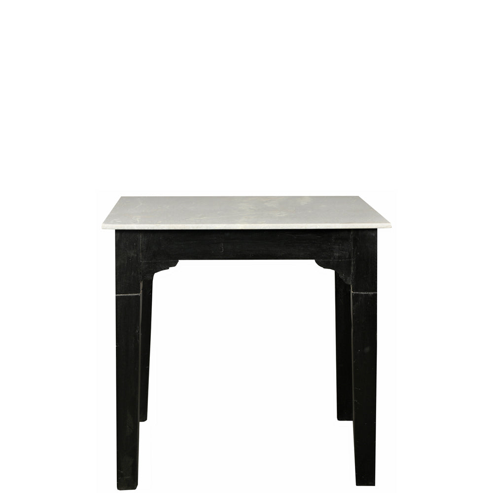The Cloch Antique Square Table - Black