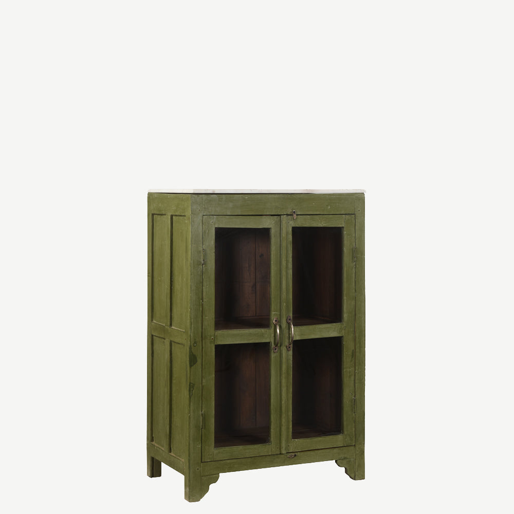 The Inagh Antique Mini Dresser in Fern Frond Green