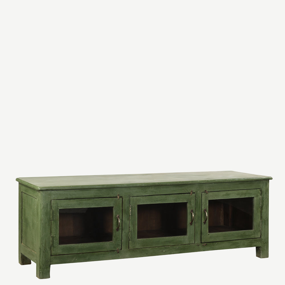 The Mira Low Display Sideboard in New Green