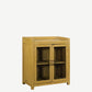 The Breaffa Antique Display Cabinet in French Afternoon Yellow
