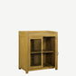 The Breaffa Antique Display Cabinet in French Afternoon Yellow
