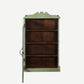 The Niska Antique Wall Hung Display Cabinet in Hampstead Green