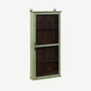 The Grattan Antique Wall Hung Display Cabinet in Hampstead Green