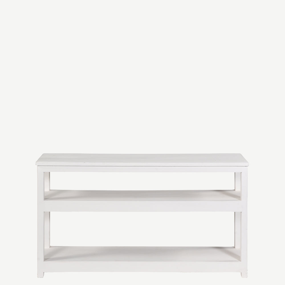 The Cloon Open Sideboard in Linen White