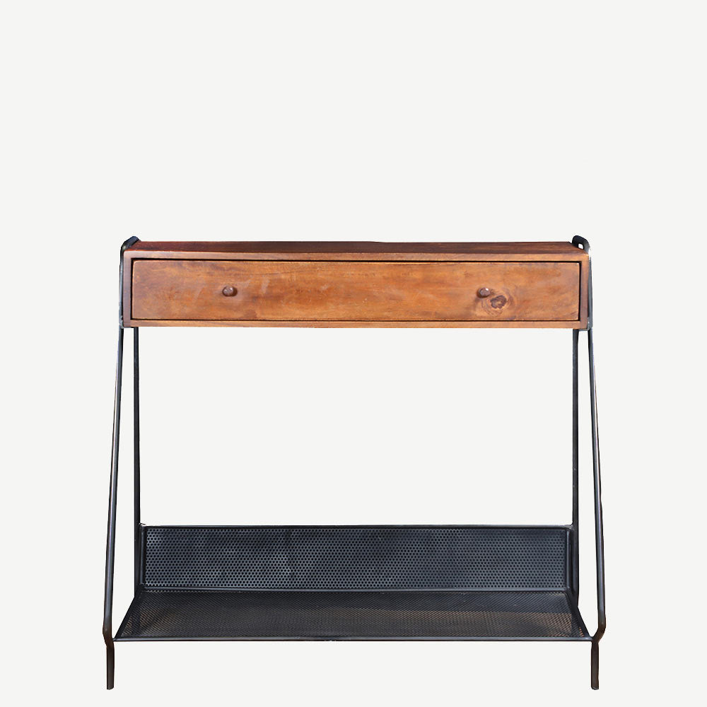 The Dena Timber and Metal Console Table
